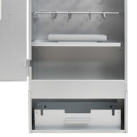 BBQ Oven Smoker with Table Galvanised Steel