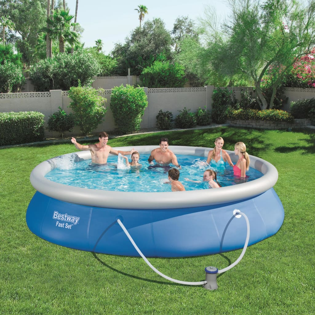 Bestway Swimming Pool Set Fast Set 457x84 cm 57313 - Enjoy Summer Pool Fun in Your Own Backyard