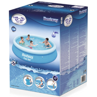 Bestway Fast Set Inflatable Swimming Pool Round 366x76 cm - Enjoy Fun in the Sun with Family and Friends