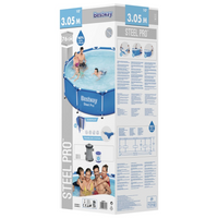 Bestway Steel Pro Swimming Pool 305x76 cm - Durable and Stylish Above-Ground Pool