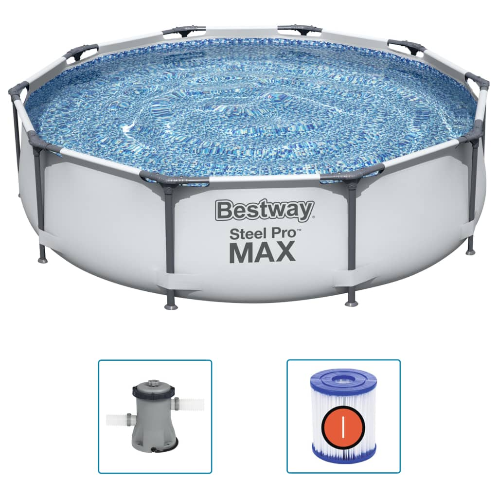 Bestway Steel Pro MAX Swimming Pool Set - Durable & Corrosion-Proof | 305x76 cm