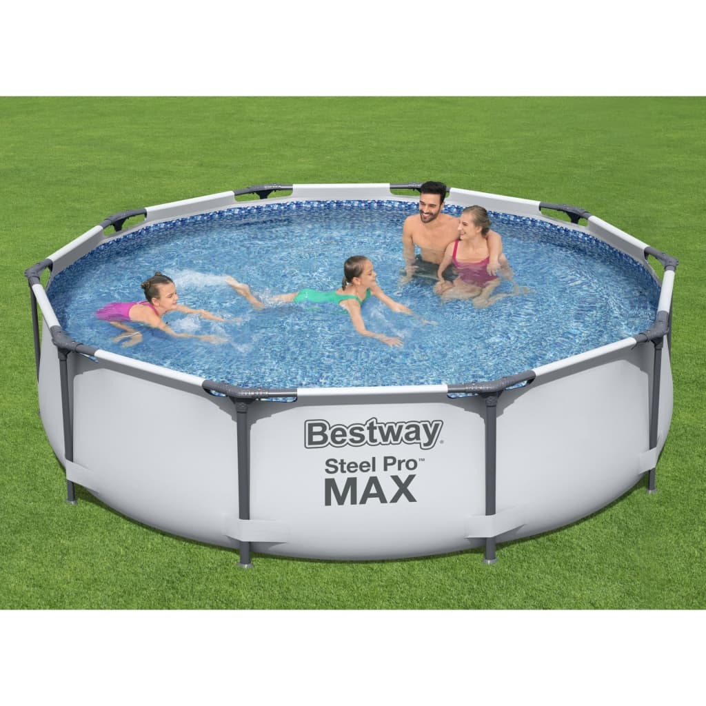 Bestway Steel Pro MAX Swimming Pool Set - Durable and Easy-to-Set-Up Pool for Fun with Family and Friends