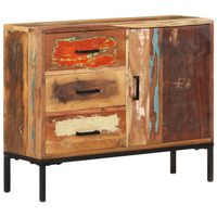 Sideboard 88x30x73 cm | Solid Reclaimed Wood | Eco-Friendly Furniture