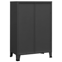 Industrial Storage Chest Anthracite 75x40x115 cm Metal - Organize and Declutter Your Space