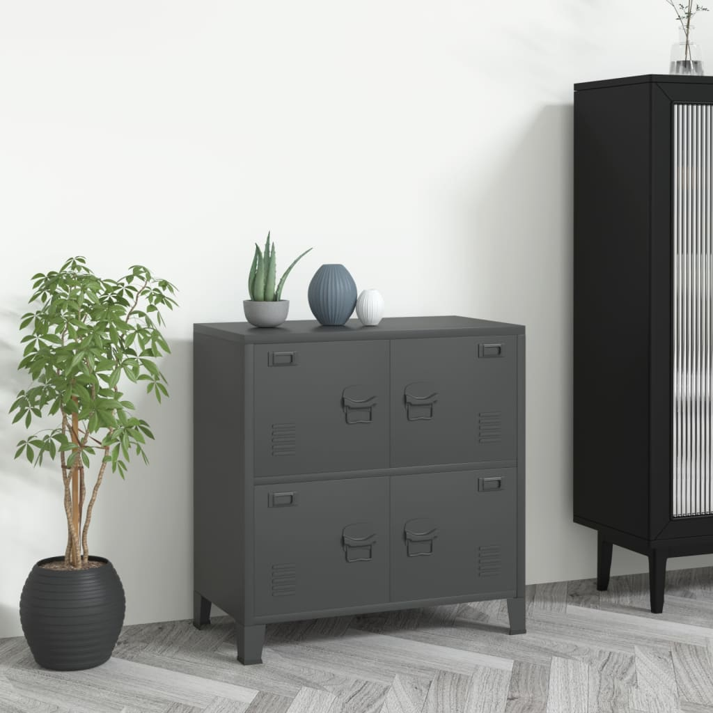 Industrial Storage Chest Anthracite 75x40x80 cm Steel - Neatly Organize Your Space