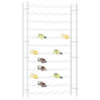 Wine Rack for 72 Bottles White Metal - Modern Design, High Quality