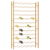 Wine Rack for 72 Bottles | Gold Metal Wine Shelf