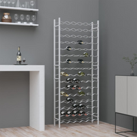 Wine Rack for 96 Bottles - White Metal, Modern Design, High Quality