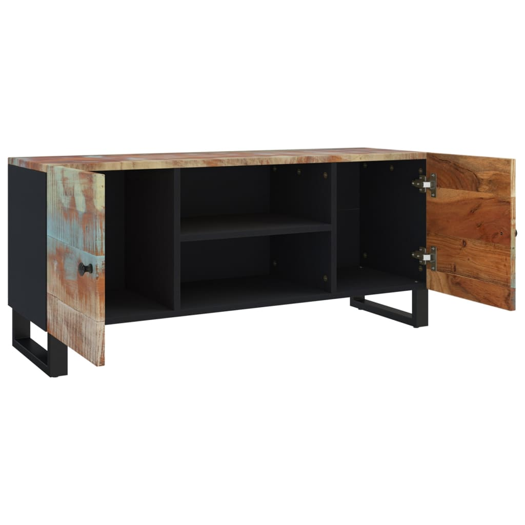 TV Cabinet 105x33x46cm Solid Wood Reclaimed - Industrial Style Furniture