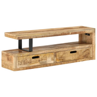 TV Stand Solid Wood Mango - Antique-Style Design, Spacious Storage, Displaying Function