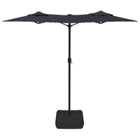 Double-Head Parasol Black 316x240 cm - Protect Yourself from the Sun's Harmful UV Rays