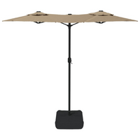 Double-Head Parasol Taupe 316x240 cm - Create Shade and Stay Protected