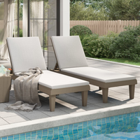 Sun Loungers 2 pcs Light Brown 155x58x83 cm Polypropylene - Relax in Style and Comfort