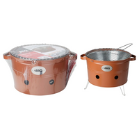 ProGarden BBQ Bucket with 2 Handles 34.5 cm Matte Orange - Compact and Lightweight Outdoor Grill