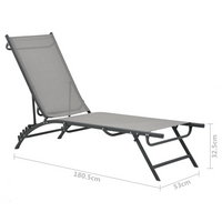 Sun Loungers 2 pcs | Textilene and Steel | Outdoor Furniture