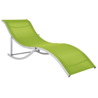 Folding Sun Loungers 2 pcs Green Textilene - Comfortable and Durable Outdoor Loungers