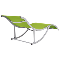 Folding Sun Loungers 2 pcs Green Textilene - Comfortable and Durable Outdoor Loungers