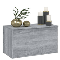 Storage Chest Grey Sonoma 84x42x46 cm Engineered Wood - Ample Storage Space, Multifunctional Use, Easy-to-Clean Material