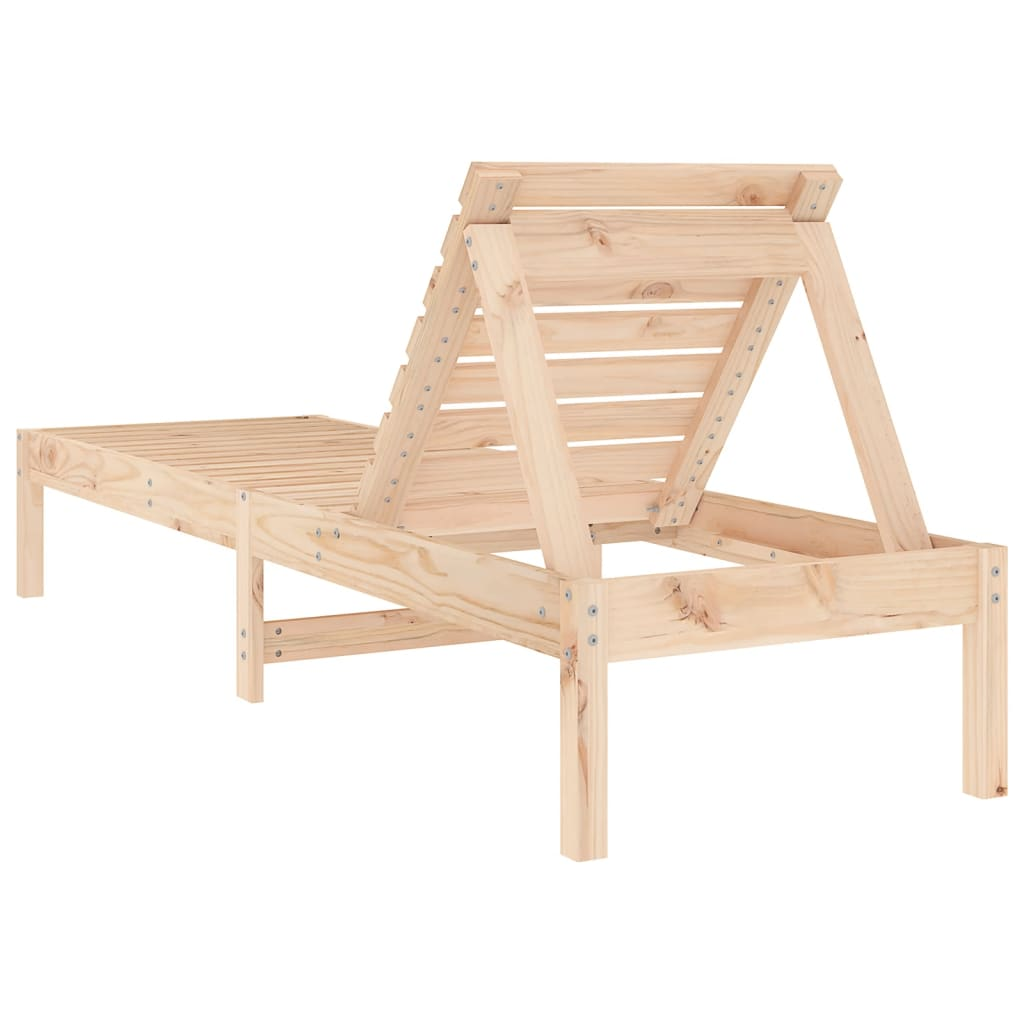 Sun Loungers 2 pcs 199.5x60x74 cm Solid Wood Pine - Relax in Style