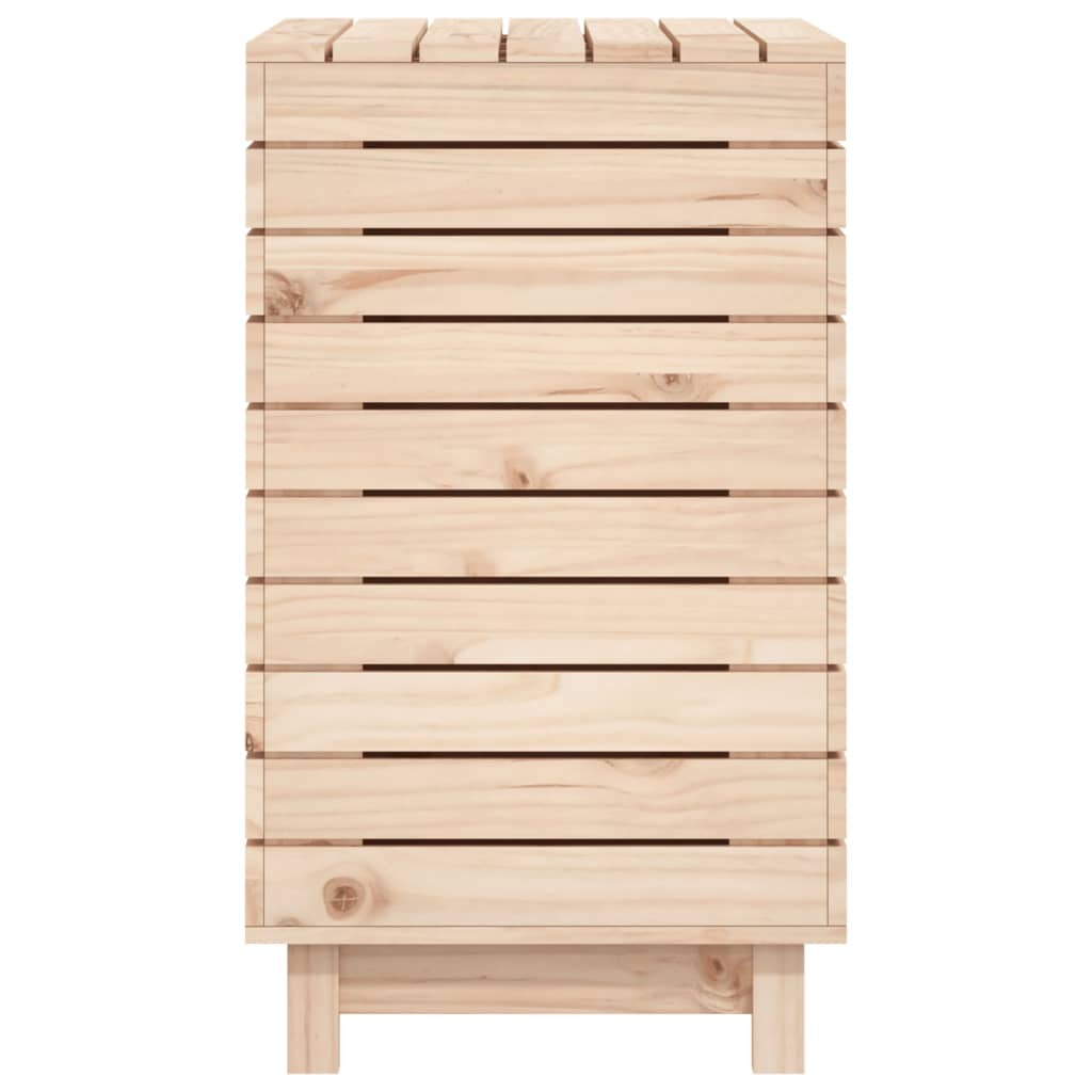 vidaXL Laundry Basket 88.5x44x76 cm Solid Wood Pine - Convenient and Stylish Storage Solution