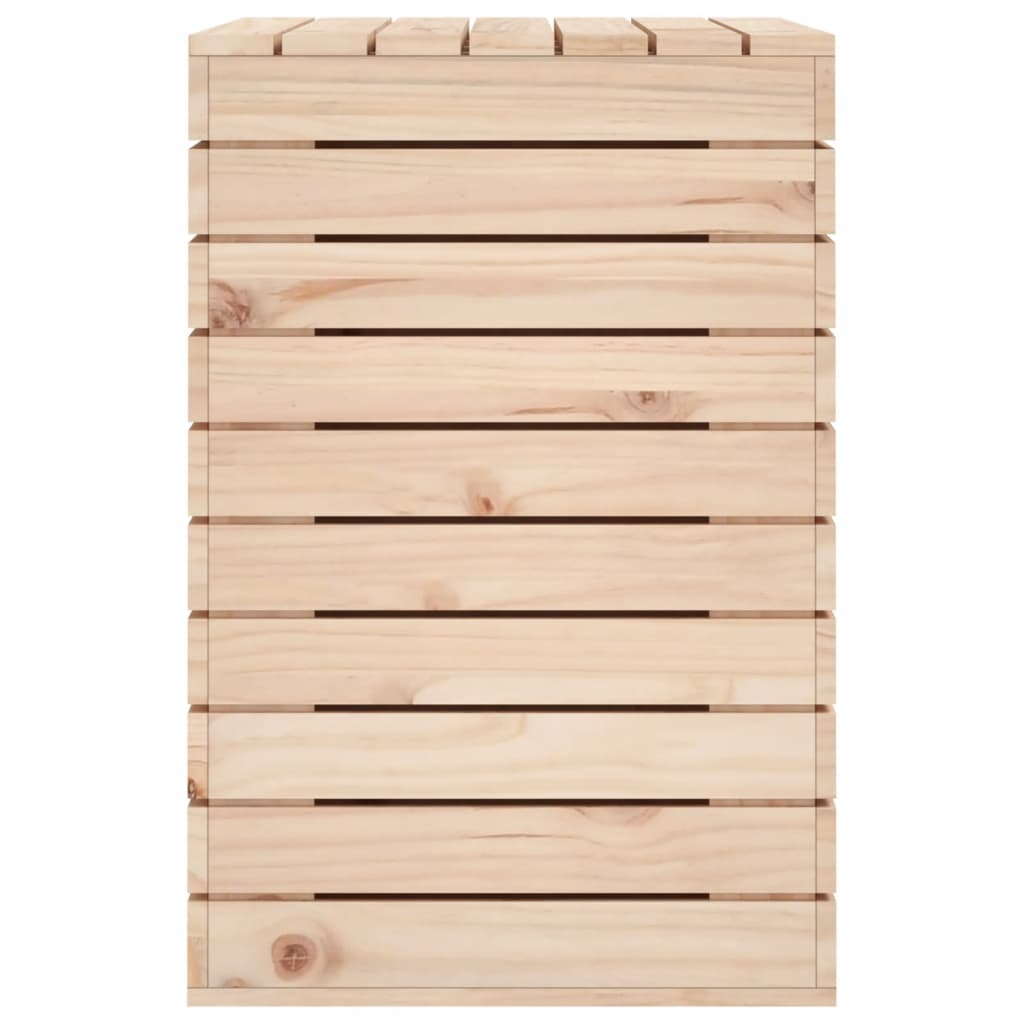 vidaXL Laundry Basket 88.5x44x66 cm Solid Wood Pine - Convenient Storage Solution for Your Laundry