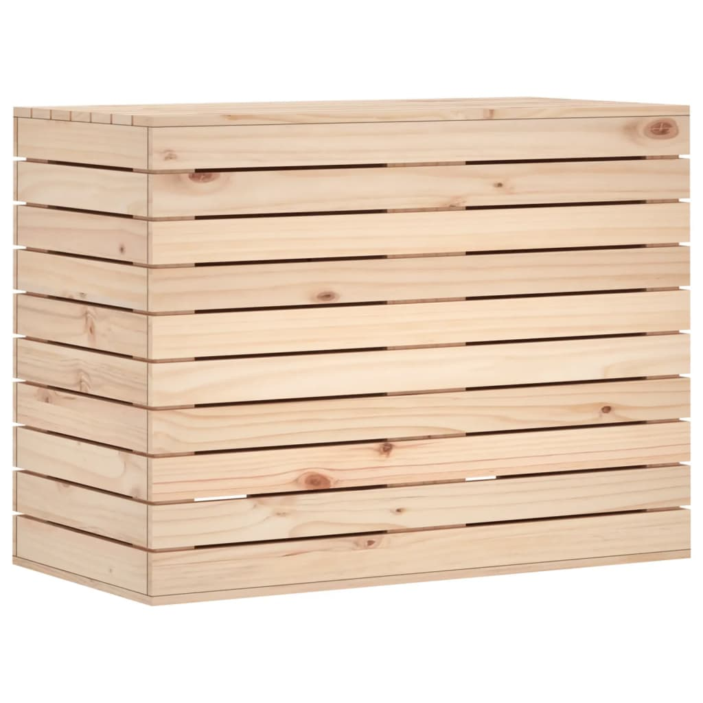 vidaXL Laundry Basket 88.5x44x66 cm Solid Wood Pine - Convenient Storage Solution for Your Laundry