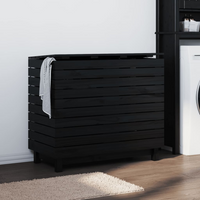 vidaXL Laundry Basket - Solid Wood Pine | Ample Storage Space