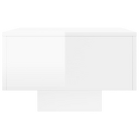 Coffee Table High Gloss White | Modern Design, Durable Engineered Wood