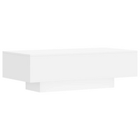 Coffee Table White 100x49.5x31 cm - Engineered Wood | Elegant Living Room Furniture