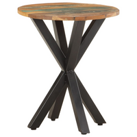 Side Table 48x48x56 cm - Solid Reclaimed Wood - Industrial Charm for Your Home