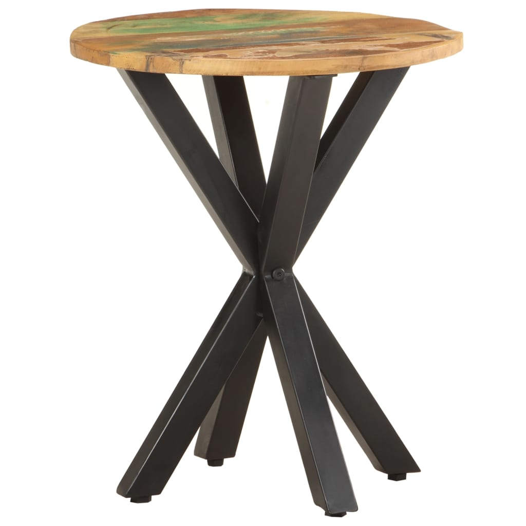 Side Table 48x48x56 cm - Solid Reclaimed Wood - Industrial Charm for Your Home