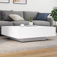 Coffee Table White 100x100x31 cm | Engineered Wood | Modern Design