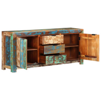 Sideboard 175x40x75 cm - Solid Reclaimed Wood | Rustic Style Furniture