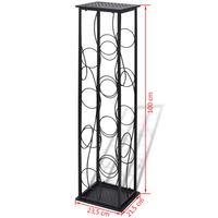 Wine Rack for 8 Bottles Metal - Elegant and Sturdy Wine Storage