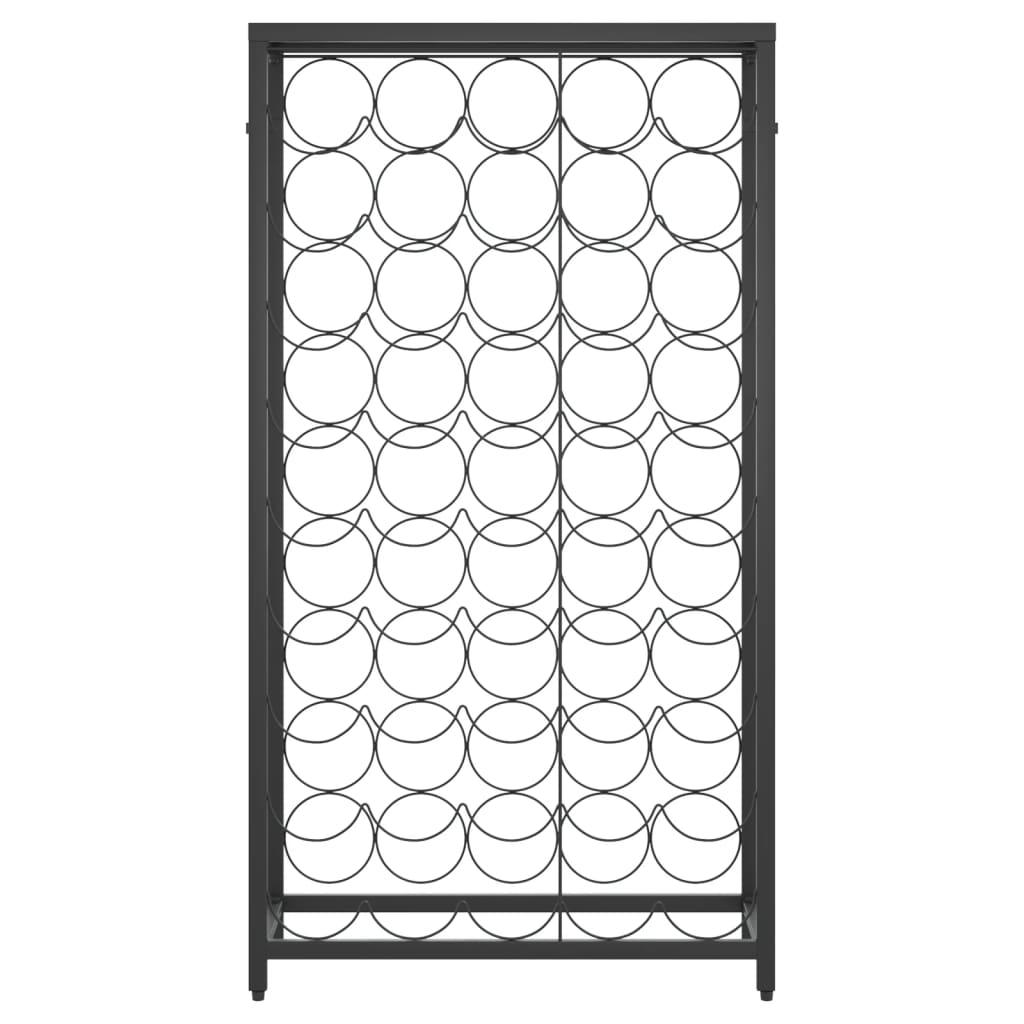 Wine Rack for 45 Bottles Black | 54x18x100 cm | Wrought Iron