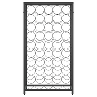 Wine Rack for 45 Bottles Black | 54x18x100 cm | Wrought Iron