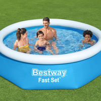 Bestway Fast Set Inflatable Swimming Pool - Enjoy Fun in the Sun with Family and Friends