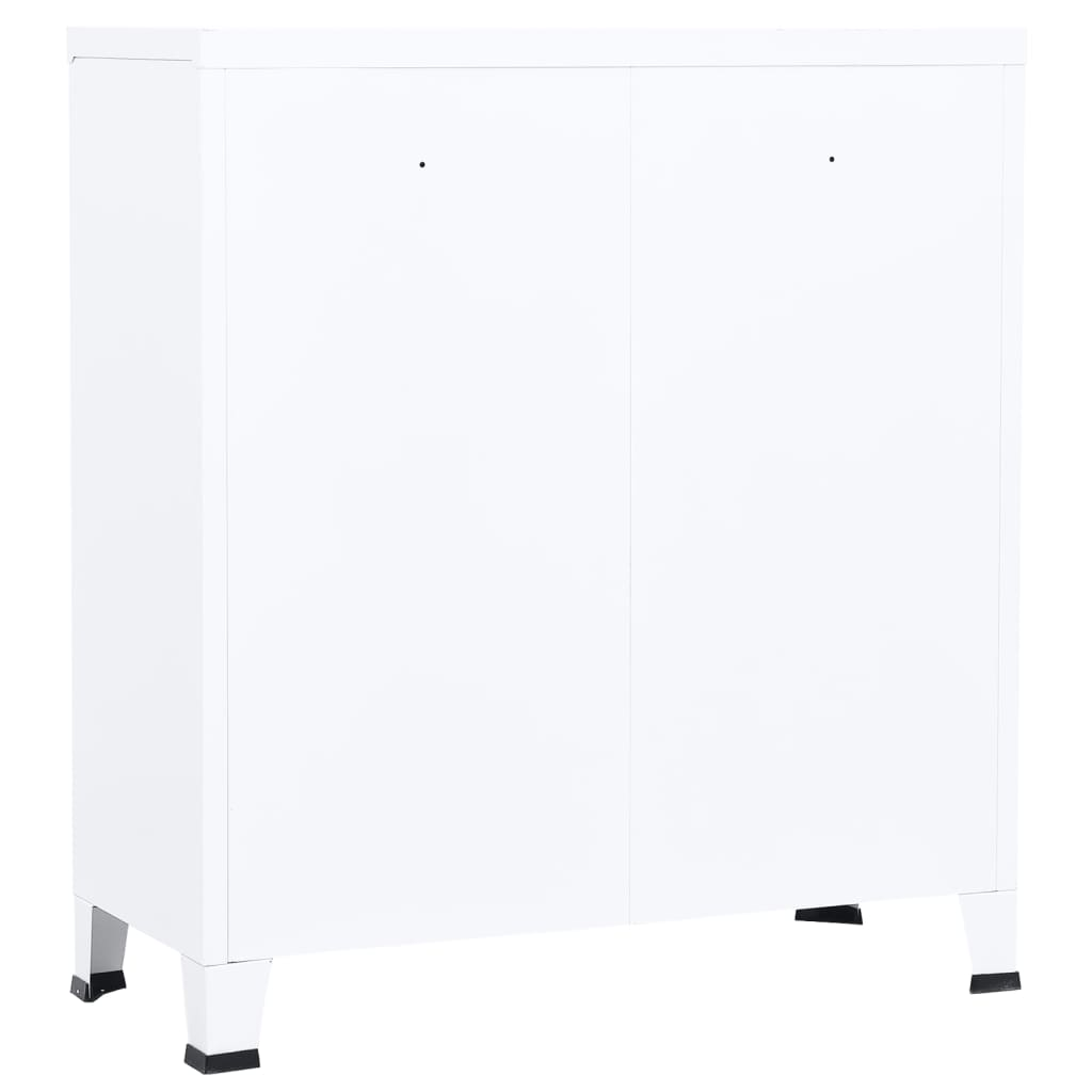 Industrial Storage Chest White Steel - Durable and Stylish Storage Solution