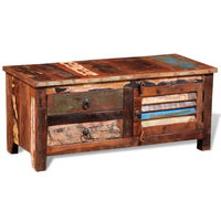 Reclaimed TV Hi-Fi Cabinet Side Cabinet Solid Wood - Antique-Style Storage Furniture