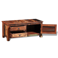 Reclaimed TV Hi-Fi Cabinet Side Cabinet Solid Wood - Antique-Style Storage Furniture