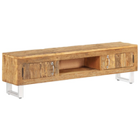 TV Stand Solid Reclaimed Wood 140x30x40 cm - Retro Style TV Cabinet for Living Room or Entertainment Area