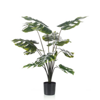 Emerald Artificial Monstera Plant 98 cm in Pot | Lifelike Greenery for Your Interior