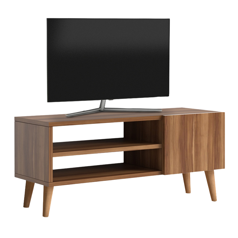 TV Stand CASSANDRA Walnut - Stylish and Functional TV Stand