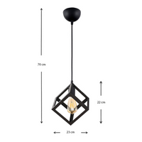 Hanging Lamp TUTTO Black - Stylish and Modern Lighting Solution