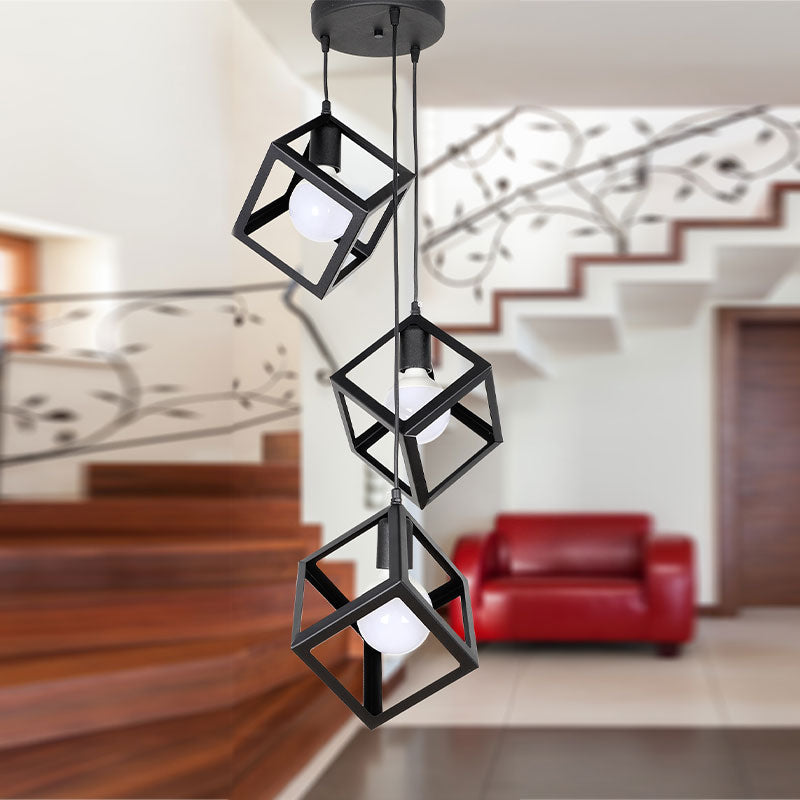 TRIO Black Hanging Lamp - Stylishly Illuminate Your Space