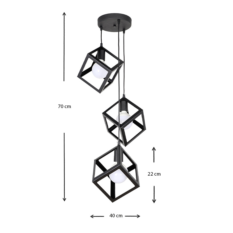 TRIO Black Hanging Lamp - Stylishly Illuminate Your Space