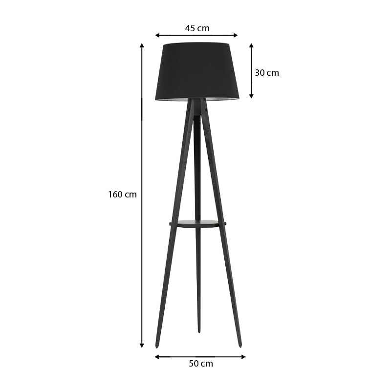 Floor Lamp CARRA Black - Stylish and Functional Lighting for Your Space