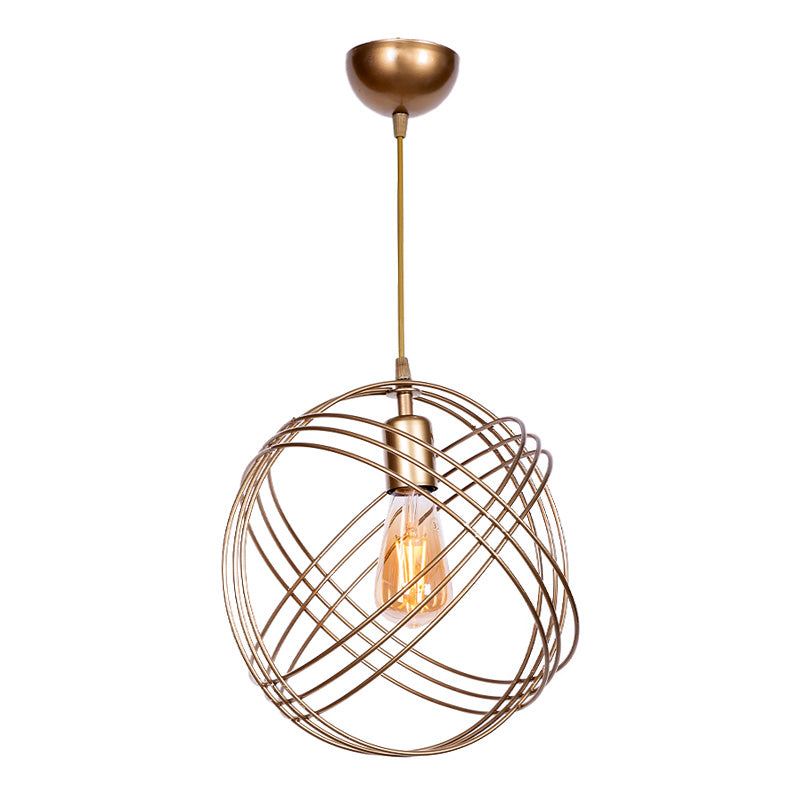 Illuminate Your Space with the Stylish Hanging Lamp GLOBE Gold