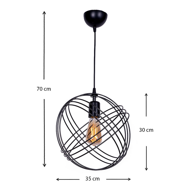 Hanging Lamp GLOBE Black - Stylish and Versatile Lighting Fixture