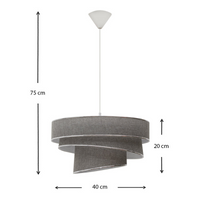 Hanging Lamp SILVIA Grey - Illuminate Your Space with Style